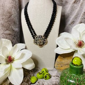 XMAS SALE  Eye Candy LA Tiger Head Necklace